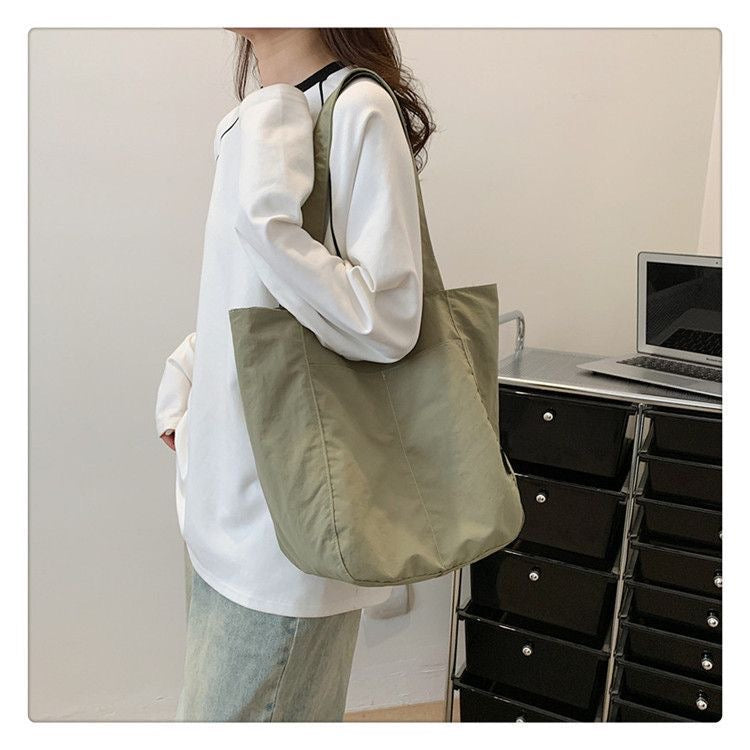 Water-Resistant Nylon Tote Bag | Fits A4 Books