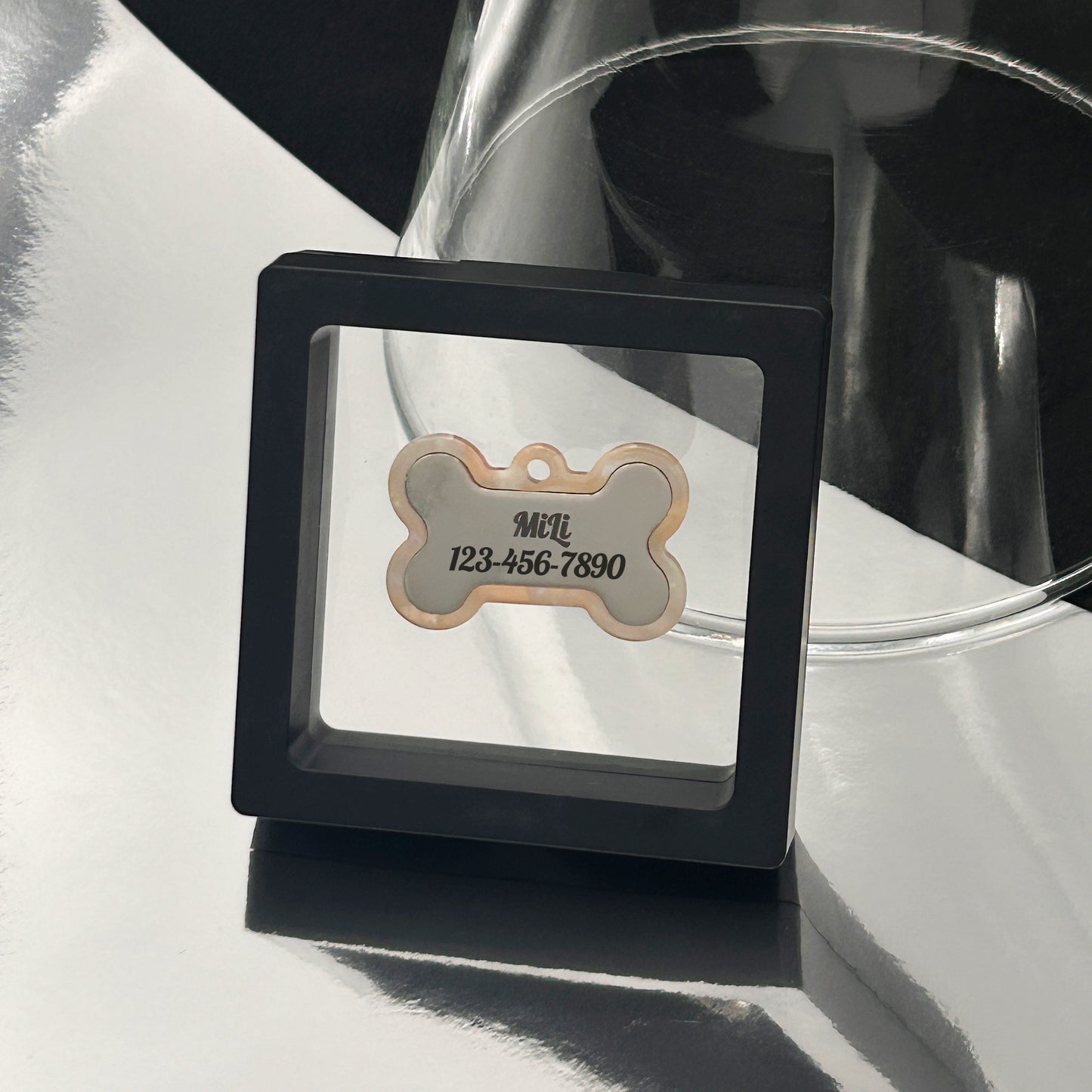Custom Acrylic Dog Tag - Personalized Pet Name Tag