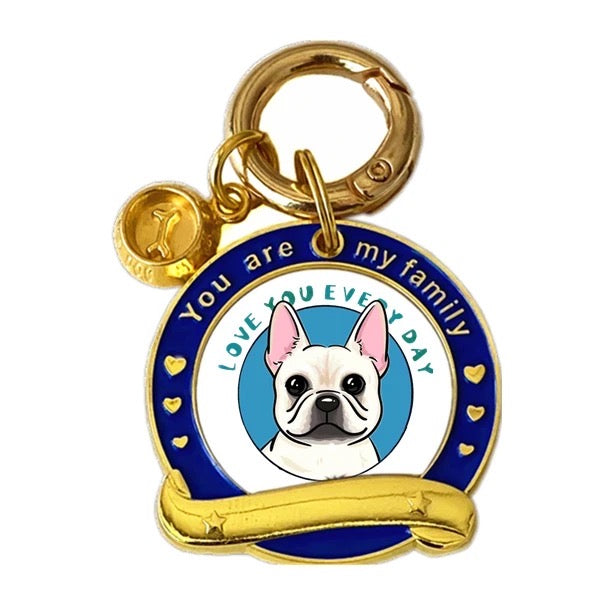 Brass Dog Name Tag - Custom Name & Phone Number