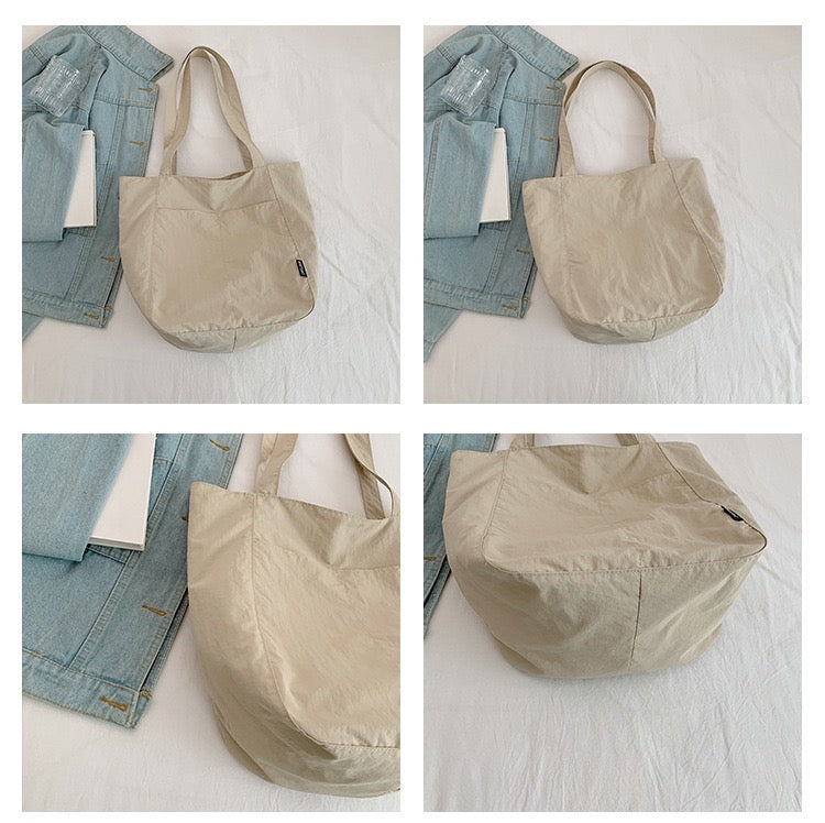 Water-Resistant Nylon Tote Bag | Fits A4 Books