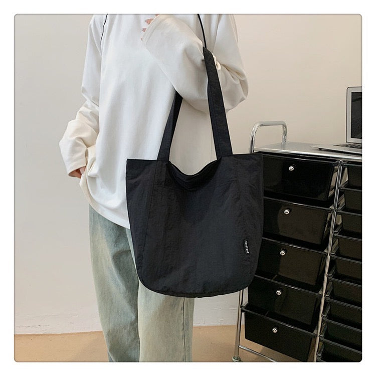 Water-Resistant Nylon Tote Bag | Fits A4 Books