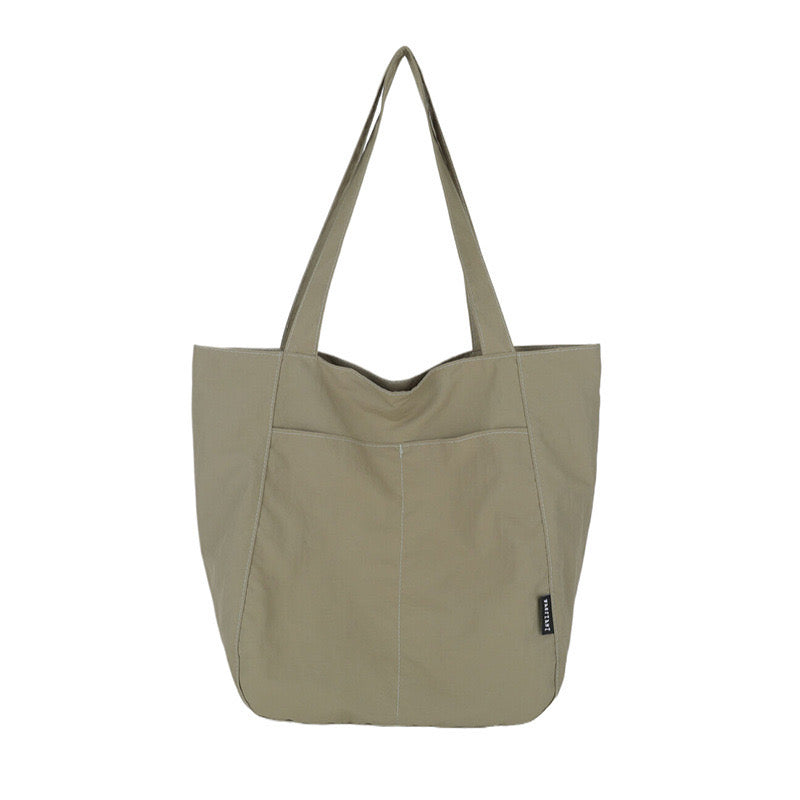 Water-Resistant Nylon Tote Bag | Fits A4 Books