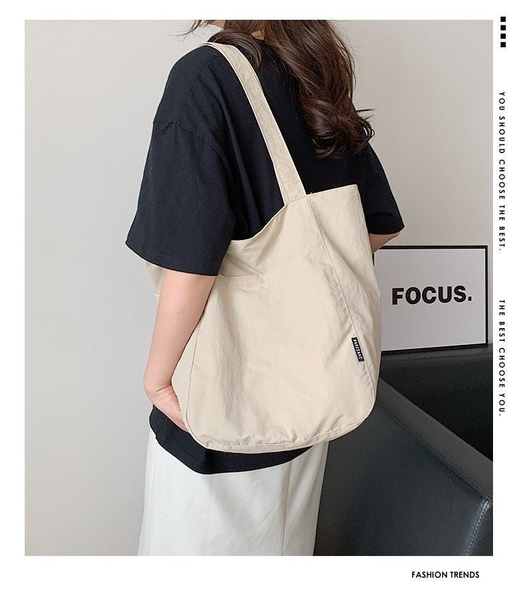 Water-Resistant Nylon Tote Bag | Fits A4 Books