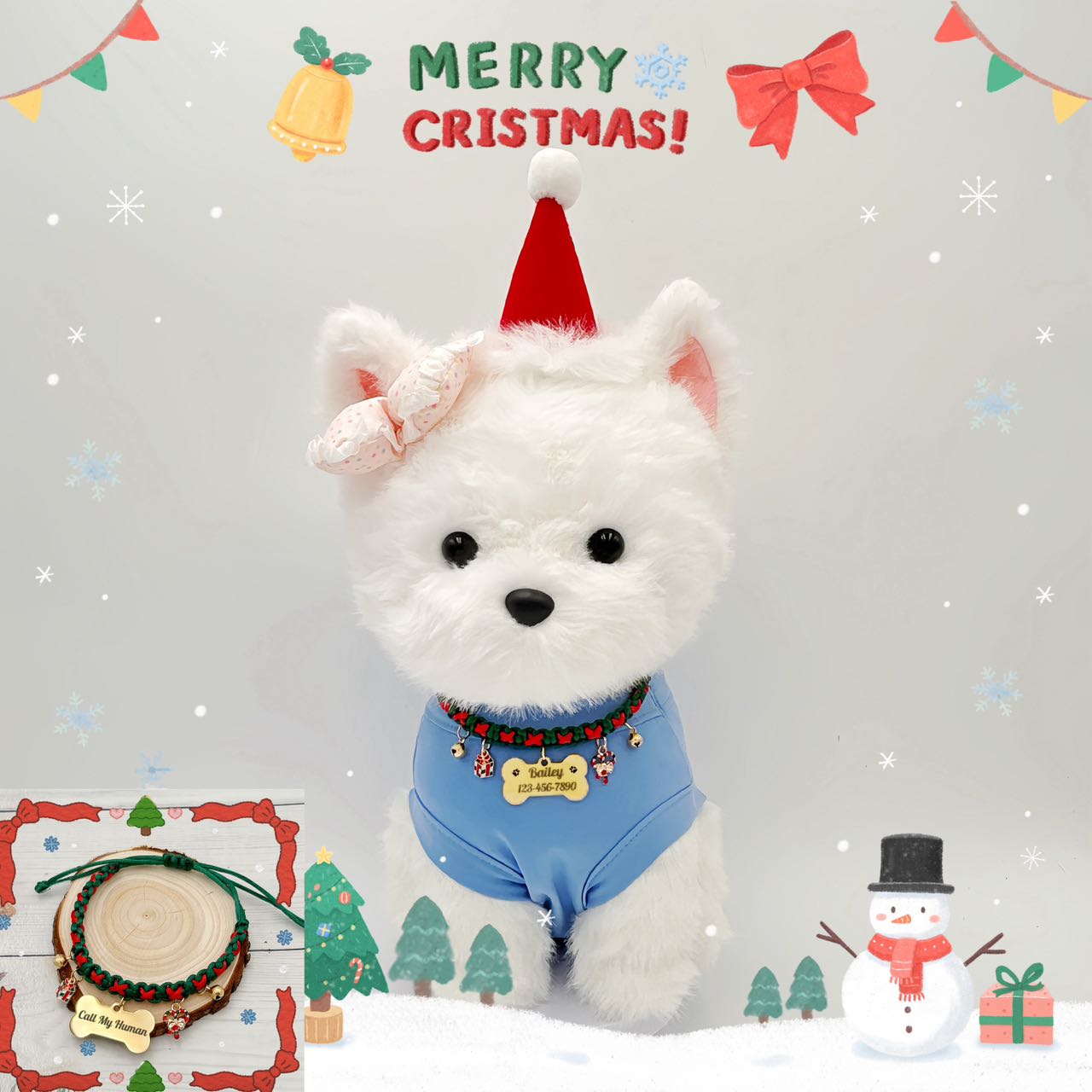 Custom Pet Photo ID Tag - Name & Phone Number