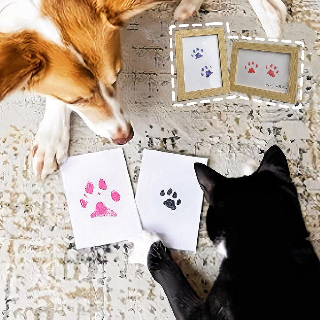 Pet Paw Print Keepsake Frame - Custom Memory Display
