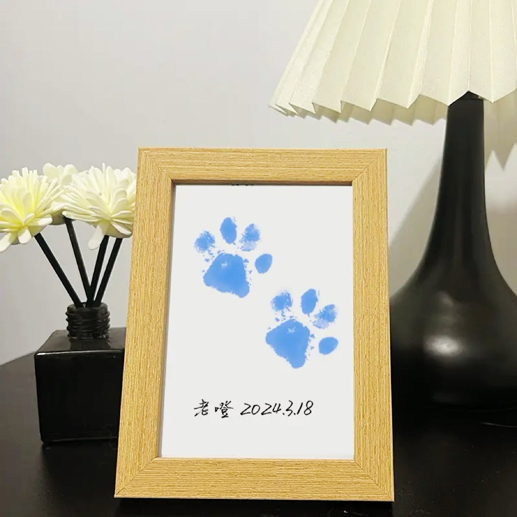 Pet Paw Print Keepsake Frame - Custom Memory Display